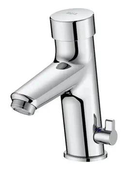 Grifo de repisa temporizado con control de temperatura acabado cromado Roca 0