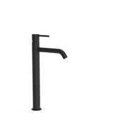 Grifo de repisa XXL para lavabo monomando alto con acabado negro mate Study Tres