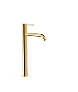Grifo de repisa XXL para lavabo monomando alto con acabado oro Study Tres