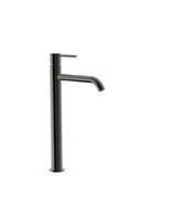 Grifo de repisa XXL para lavabo monomando alto de acabado negro metalizado Study Tres