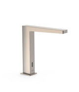 Grifo electrónico con sistema premezclador para lavabo con acabado acero Slim TRES