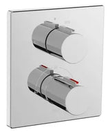 Grifo empotrable de baño y ducha con inversor, latón acabado cromado T-2000 Roca