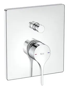 Grifo empotrable de baño y ducha fabricado en latón con acabado cromado Insignia Roca 0