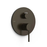 Grifo empotrable de latón con acabado negro bronce y maneta de dos vías STUDY EXCLUSIVE TRES