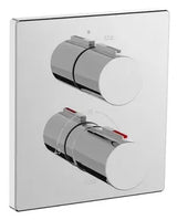 Grifo empotrable para baño o ducha de latón con acabado cromado T-200 Roca