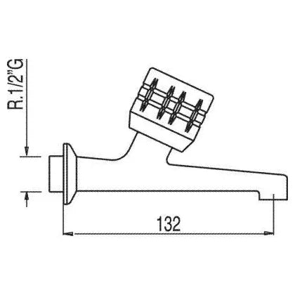 Grifo fregadero con salida de agua para uso diario ESE-23 Basic TRES 1