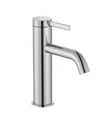 Grifo monocomando con caño mezzo de lavabo acabado cromado Ona Roca