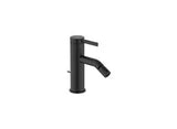 Grifo monocomando con desagüe automático para bidé negro con acabado mate Ona Roca