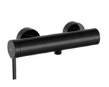 Grifo monocomando exterior para ducha con diseño circular en acabado negro titanio de Ona Roca