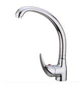 Grifo monocomando para fregadero de latón cromado y caño alto Dunes de Aquore