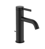Grifo monocomando para lavabo con desagüe automático acabado negro mate Ona Roca