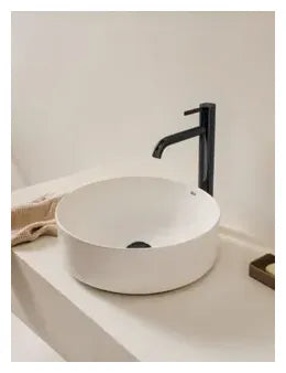 Grifo monocomando para lavabo con desagüe automático acabado negro mate Ona Roca 2