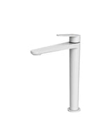 Grifo monocomando de lavatório alto com cartucho cerâmico de 26 mm branco mate Fine Källa