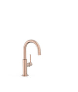 Grifo monomando con maneta lateral y ahorro energético con acabado oro rosa mate Study Tres