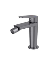 Grifo monomando de bidet con cartucho cerámico y acabado grafito, atomizador de latón Serie Fine Källa
