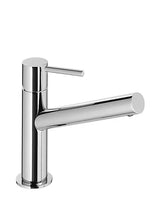 Grifo monomando de caño bajo para lavabo con acabado cromado MAX Tres