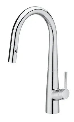 Grifo monomando de cocina con caño extraíble y giratorio con acabado cromado Syra Roca 0