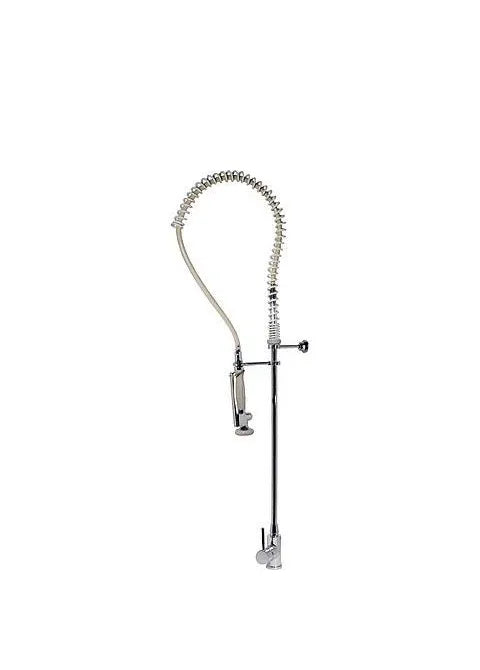 Grifo Monomando de cocina con ducha de mano extraíble y anclaje a pared Cocina Standard TRES 0