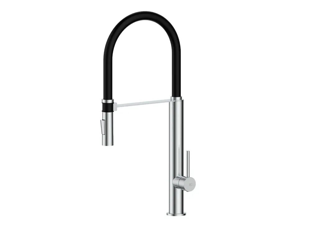 Grifo monomando de fregadero con acabado cepillado y manguera de silicona opcional Pilot Källa 0