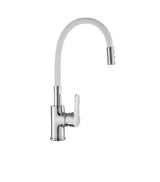 Faucet white single handle kitchen sink tap with flexible spout Omnia Källa