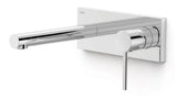 Grifo monomando de instalación empotrada para lavabo con acabado cromado Max Tres
