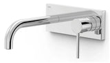Grifo monomando de instalación empotrada para lavabo con caño Study Tres