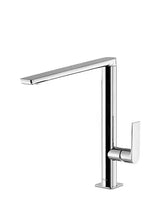 Grifo monomando de latón con acabado cromado para fregadero con caño recto Loft TRES