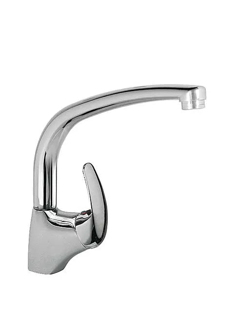 Grifo monomando de latón con acabado en cromo para fregadero Cocina Basic TRES 0