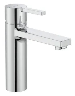 Grifo monomando de lavabo con caño mezzo y acabado cromado de Naia Roca 0
