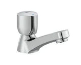 Grifo monomando de lavabo con indicador de agua fría y acabado cromado F Brava Roca