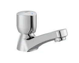 Grifo monomando de lavabo con indicador de agua fría y acabado cromado F Brava Roca 0
