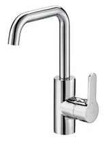 Single Lever Mixer Tap de Lavabo con Maneta Lateral Integrada Cromado L20 15,3 cm Roca