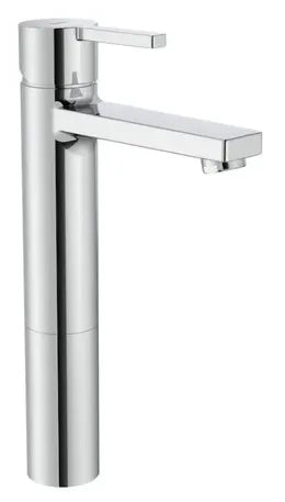Grifo monomando de lavabo de caño alto con acabado cromado Naia Roca 0