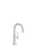 Grifo monomando de palanca lateral con eficiencia energética en blanco mate Study Tres