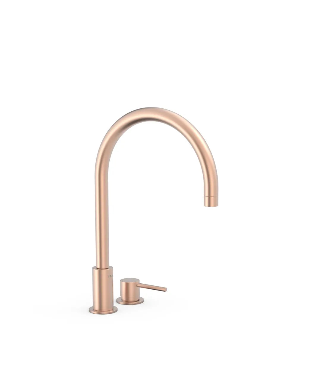 Grifo monomando de repisa e instalación libre fabricado en latón con acabado oro rosa mate STUDY COLORS TRES 0