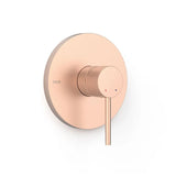 Grifo monomando empotrable de una vía con maneta de latón acabado oro rosa mate STUDY EXCLUSIVE TRES