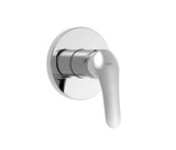 Grifo monomando empotrado para ducha fabricado en latón con acabado cromado Base Plus TRES
