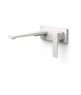Grifo monomando empotrado para lavabo acabado blanco mate Slim TRES