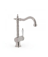 Grifo monomando estilo vintage para lavabo con aireador en acero CLASIC TRES