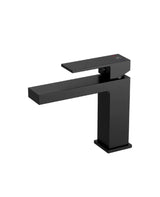 Robinet mitigeur de lavabo avec cartouche céramique 26 mm et finition noir mat de laiton Kubic Kalla