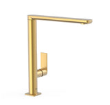Grifo monomando moderno para fregadero con caño recto acabado en oro mate TRES