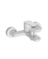 Grifo monomando para bañera y ducha de latón con acabado blanco mate Fine Källa