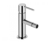 Grifo monomando para bidé con caño tubular de latón y acabado cromado Max-Tres