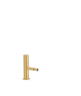 Grifo monomando para bidé con rótula orientable con acabado oro mate Study Tres