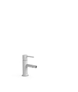 Grifo monomando para bidé con rótula orientable en color blanco mate Study Tres