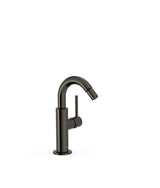 Grifo monomando para bidé con rótula orientable y maneta lateral acabado negro metalizado Study Tres