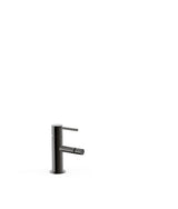 Grifo monomando para bidé con rótulo orientable acabado negro metalizado Study Tres