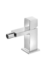 Grifo monomando para bidé fabricado en latón con acabado cromado Cuadro TRES