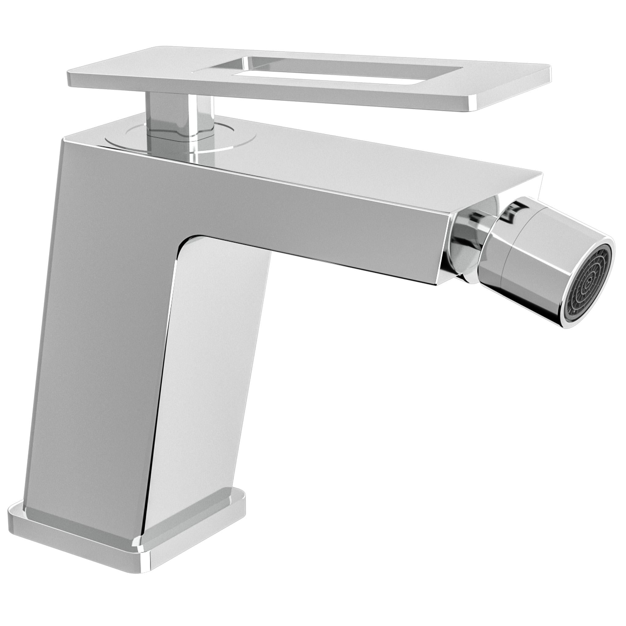Grifo monomando para bidet cuadrado cromado con maneta hueca Cabrera de Valaz 0