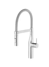 Grifo monomando para cocina con caño giratorio y muelle de dos funciones acabado cromado Pro Glera Roca